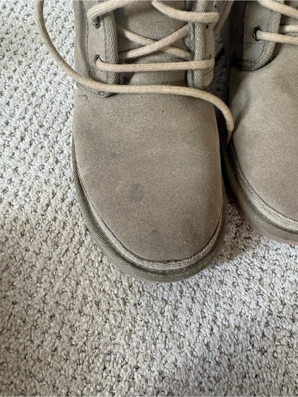 Ugg Cozy Tan Suede Ankle Boots with Plush Lining